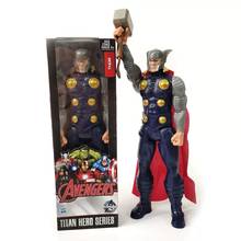 30CM Avengers Thor Toy Action Figures Superhero With Quake And Red Cloak Collective Anime Peripheral Model Marvel Fans Gift 2024 - buy cheap