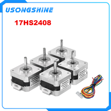 5pcs/lot Nema17 17HS2408 stepping motor 4-lead Nema 17 Stepper Motor 42 motors 42BYGH 0.6A CE ROSH ISO CNC Laser machine 2024 - buy cheap