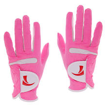 Breathable Non-Slip Left Right Hand Golf Gloves Super Fibre Cloth Pink 2024 - buy cheap