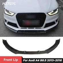 Carbon Fiber Front Bumper Spoiler Shovel Chin Lip For Audi A4 S4 B8.5 Facelift RS4 Style Car Body Kit 2013-2016 2024 - buy cheap