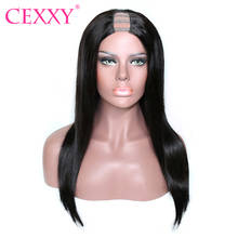 Cexxy U Part Wigs Straight 2*6 180% Density Remy Human Hair Wigs For Women U Shape Clip in Wigs Brazilian  Human Hair Extension 2024 - buy cheap