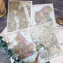 ZFPARTY  Vintage Map Retro Card for Scrapbooking Happy Planner/ DIY Crafts/ Card Making Decoration 2024 - buy cheap