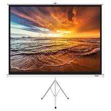 Pantalla de proyector con soporte de 100 pulgadas, pantalla de proyección blanca mate para interiores y exteriores, 4:3 HD, pantalla de trípode Premium sin arrugas 2024 - compra barato