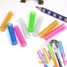 Tapa de lápiz de la PC, tapa de plástico colorida, tapa de protección de lápiz Kawaii, papelería, extensor de lápiz, suministros escolares y de oficina, 20 unidades 2024 - compra barato