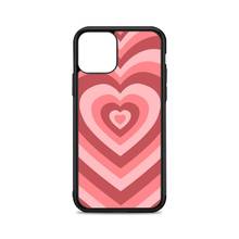 Light red heart Phone Case for iPhone 12 mini 11 pro XS Max X XR 6 7 8 plus SE20 High quality TPU silicon and Hard plastic cover 2024 - buy cheap