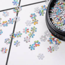 3D Nail Art Stickers Colorful Snowflakes Glitter Decals Vivid Nails Accessoires 100PCS/Box 2024 - buy cheap