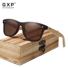 GXP 2021 Fashion Rimless Natural Bamboo Sunglasses Mirror Eyewear Polarized UV400 HD Lens  Men Women Driving Sun Glasses 2024 - buy cheap