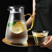 High Capacity Glass Water Jar Juice Lemonade Jug Flower Tea Pot Hot/Cold Water Pitcher Heat-Proof Transparent Office Teapot 2024 - buy cheap