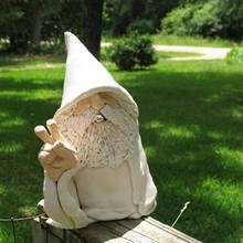 Smoking Wizard Statues Big Tongue Gnome Naughty Garden Gnome for Lawn Ornaments Indoor Outdoor Garden Home Decoration Sculptures 2024 - buy cheap