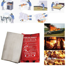 Anti Fire Blanket Emergency Survival Fire Shelter Home Safety Fighting Fire Extinguishers Tent Boat Safety Cover 1.2M x 1.2M 2024 - buy cheap