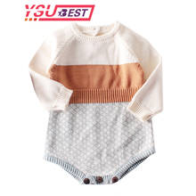Baby Boy Romper Knitted Baby Clothes Autumn Baby Girl Romper 100% Cotton Newborn Baby Romper Boy Jumpsuit Baby Boy Girl Clothes 2024 - buy cheap