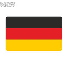 Volkrays-pegatina creativa para coche, accesorios de bandera de Alemania, cubierta reflectante impermeable, arañazos, protector solar, calcomanía de vinilo, 6cm * 11cm 2024 - compra barato