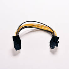 18 см/7,8 "6 Pin Feamle к 8 Pin Male PCI Express кабель преобразователя питания cpu Видео Видеокарта 6Pin к 8Pin PCIE кабель питания 2024 - купить недорого