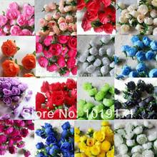 New 150pcs Fabric 3cm  Artificial Rose Camellia bud Flower head for Wreath Wedding Decor 15 color Pink Fl140 2024 - buy cheap