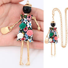 Statement Necklace For Women Alloy Fashion Girl Pendant Handmade Jewelry Paris Big Pendant Trendy Wholesale 2024 - buy cheap