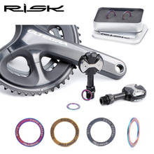 RISK-arandela de Pedal de aleación de titanio para bicicleta de montaña, extensión de eje espaciador, anillo de manivela Ti, accesorios para ciclismo de carretera 2024 - compra barato