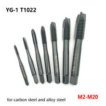 Original YG1 T1022 Through-Hole Machining Taps M2 M2.5 M3 M4 M5 M6 M8 M8 M10 M12 M16 M18 M20 for Steel CNC High Hardness Tapping 2024 - buy cheap