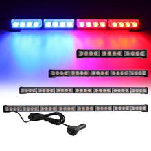 24W to 96W Car Truck Traffic Advisor Beacon Strobe Flashing Security Warning Light Bar Emergency Lamp Red Blue Amber White Green 2024 - buy cheap