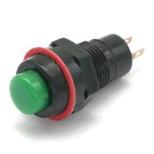 2pin spst interruptor de botão off-(on) 2a 125vac buraco 10mm sem botão de apertar momentâneo