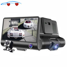Triple Lens  DVR Dash Cam Safety Speed Control Voice System Vehicle Night vision  3 Cameras Car Recorders 2024 - buy cheap