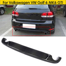 Difusor traseiro do bordo do amortecedor da fibra do carbono para volkswagen vw golf 6 mk6 gti 2009-2012 2024 - compre barato