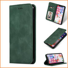 Кожаный чехол для Iphone 11 Pro Xr Xs Max 7 8 6 6s Plus x xs se 2020, роскошный откидной силиконовый магнитный держатель для карт, чехол-бумажник с подставкой 2024 - купить недорого