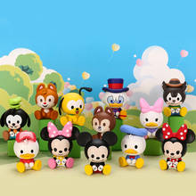 Disney-figuras de acción de la familia de Mickey, Dale Chip, Donald Goofy, Daisy, Minnie, Huey, regalos para niños, modelo de colección, decoración 2024 - compra barato