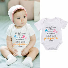 You're Grandparents To Be Newborn Baby Bodysuit Funny Short Sleeve Letter Print Baby Boy Onesies Cotton Girl Outfit Romper 2024 - buy cheap