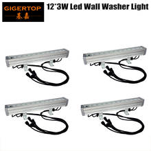 TIPTOP 4XLOT Waterproof LED Wall Washer Light 12x3W LED High Power RGB Light 3in1 Aluminum Alloy Outdoor Armoured Glass 100-240V 2024 - buy cheap