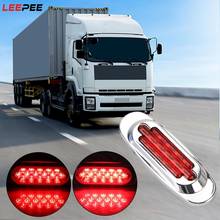 Luz LED intermitente para coche, lámpara de contorno de 16 leds, 12V/24V, indicador lateral de esquina impermeable, para camión, remolque, furgoneta, autobús 2024 - compra barato