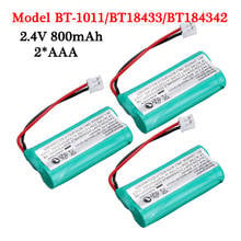 2.4V AAA 800mAh Ni-MH Battery BT-1011 Rechargeable Cordless Phone Battery Walkie talkie battery BT-1011/BT18433/BT184342 2*AAA 2024 - buy cheap