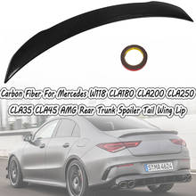 Glossy Black Rear Trunk Spoiler Wing Lip For Mercedes Benz CLA Class W118 C118 CLA35 CLA45 CLA250 CLA200 CLA220 AMG 2019-2024 2024 - buy cheap
