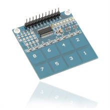 8-канальный емкостный сенсорный выключатель цифровой сенсорный модуль плата PCB сенсорный выключатель модули аксессуары для arduino 2024 - купить недорого