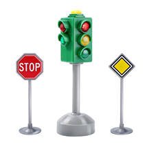 Electric Traffic Light Crosswalk Road Sign with Sound Light Early Education Kids Child Birthdays Party Toy Pretend Play 2024 - buy cheap