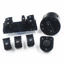 6 unids/set/juego de interruptor de espejo de encendido, interruptor de Faro, botón de ventana para V W Jetta MK5 golf 5 6 tiguan passat b6 CC 2024 - compra barato