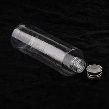 10Pcs 250ml Round Clear Plastic Pet Bottle w/Aluminum Cap for Shampoo Liquid 2024 - buy cheap