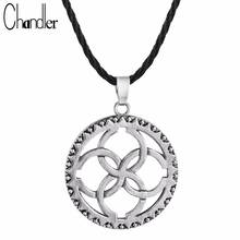 Chandler Circle Pendant Soul God Runes Wedding Family Unity Marriage Round Retro Antique Necklaces Brand Cheap Male Jewelry 2024 - buy cheap