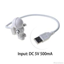 Usb astronauta alimentado mini led branco noite lâmpada de luz para computador portátil leitura m06 21 dropshipping 2024 - compre barato