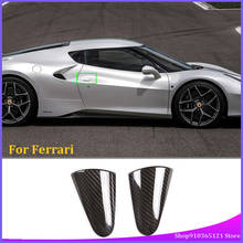 Kits de manija de puerta exterior de fibra de carbono Real para Ferrari 458, 2011-2016, accesorios de modificación de coche, cubierta de protección decorativa 2024 - compra barato