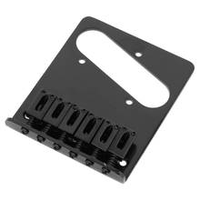 6 peças de ponte traseira de cinzeiro para guitarra elétrica telecaster, preto 2024 - compre barato