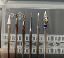 1PCS Ceramic Carbide Tungsten Nail Drill Burr Bits Cone Milling Cutter For Manicure Machine Electric Drill Bit Machine Nail Tool 2024 - buy cheap