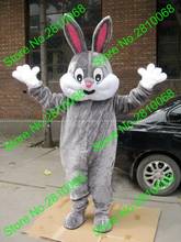 EVA Material Helmet Super soft fabric gray rabbit Mascot Costumes Unisex cartoon Apparel Cosplay 161 2024 - buy cheap