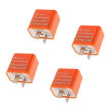 4PCS Car Motorcycle Adjustable Flasher 3Pin Relay Fix LED Turn Signal Flash 2024 - buy cheap