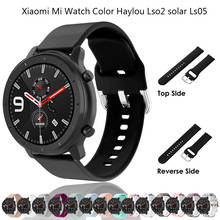 Correa de silicona para reloj inteligente Xiaomi, pulsera de Color para reloj inteligente Xiaomi haylou solar Ls05 Ls02 2024 - compra barato