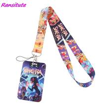 Ransitute R1497 Princesses Cartoon Lanyards Id Badge Holder Keychain ID Card Pass Gym Mobile Badge Holder Lanyard Key Holder 2024 - buy cheap