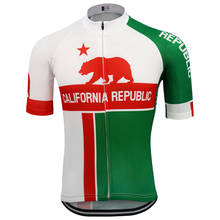 2020 Jersey Team California Republic Men's Cycling Jersey Green MTB BIke Wear Cycling Clothing Classic jersey bicycle Triathlon 2024 - buy cheap