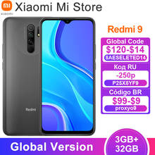 Global Version Xiaomi Redmi 9 Smartphone 3GB 32GB Helio G80 13MP+8MP Camera 6.53 inch Display 5020mAh Battery 2340x1080 2024 - купить недорого