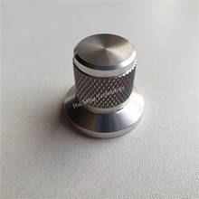 2pcs aluminum knob potentiometer knob 25*22*6mm Sleek potentiometer cap car knob switch cap Encoder for HIFI amplifier 2024 - buy cheap