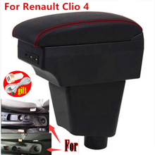 For Renault Clio 4 Armrest For Renault Captur Armrest box Car accessories Storage box cup holder ashtray USB LED 2024 - buy cheap