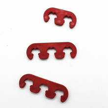 6 pçs novo vermelho spark plug fio cabo divisores definir 7mm 8mm 9mm para chevy 2024 - compre barato